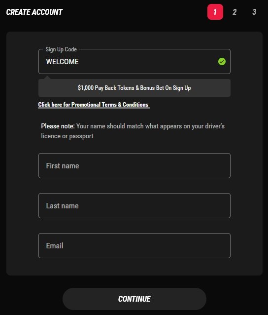 pointsbet sign up